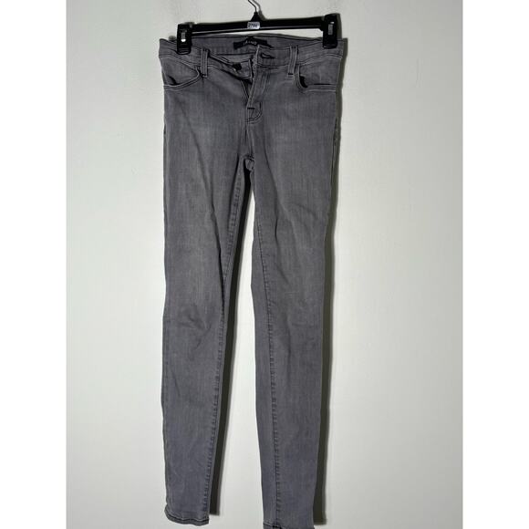 J Brand Faded Black Super Skinny Denim Sz 26 - Picture 1 of 3